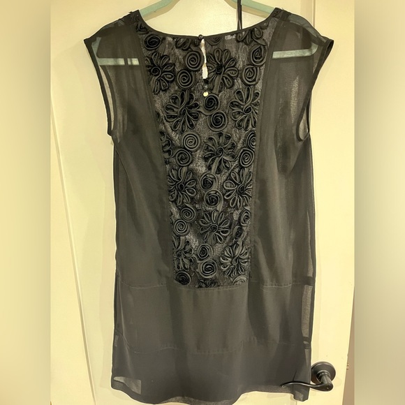 Beautiful black dress with slip - Picture 2 of 3